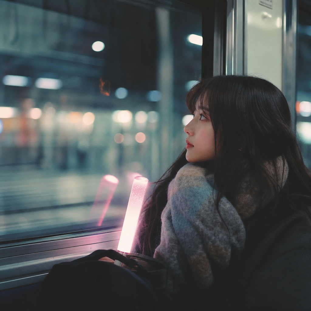 仕事で嫌なことがあったけど、帰りの電車でライブの余韻に浸ってたらどうでもよくなった。 挿絵